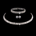 Fashion Crystal Bridal Jewelry Set - Rhinestone Necklace & Earring Set