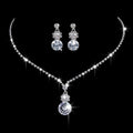 Fashion Crystal Bridal Jewelry Set - Rhinestone Necklace & Earring Set